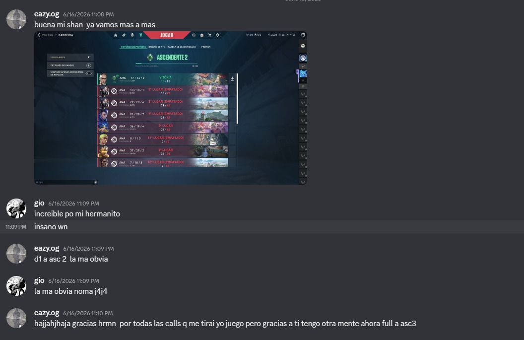 Conversación con eazy.og: Diamante 1 → Ascendente 2 — coaching de Gio